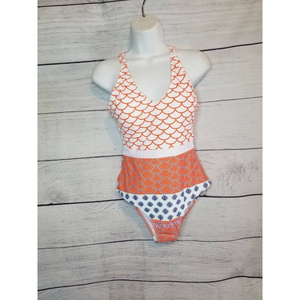 Women's High Waist One Piece Swimsuit M